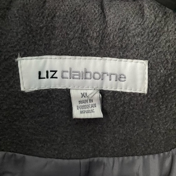 Liz Claiborne Gray Peacoat size XL - Picture 8 of 9